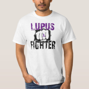 T-shirt Combattant de lupus avec le poing