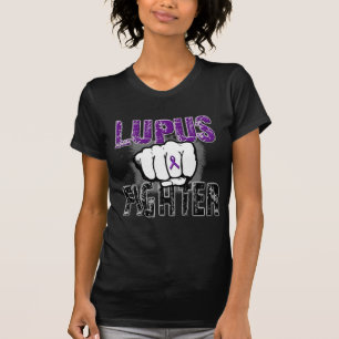 T-shirt Combattant de lupus avec le poing