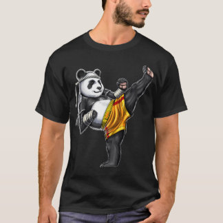 T-shirt Combattant de Muay Thai Panda
