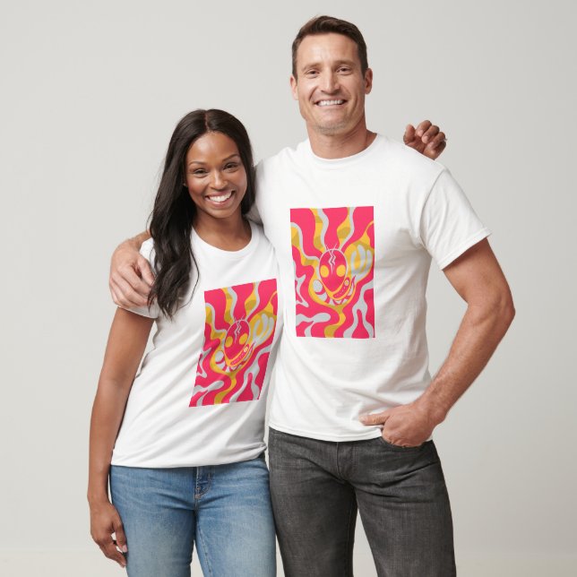 T-shirt combattant extraterrestre de l'espace (Unisexe)