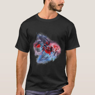 T-shirt Combattant mâle Koi Premium Longue Nageoire