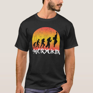 T-shirt Combattant Rétro Vintage Shoryuken Évolution Drôle
