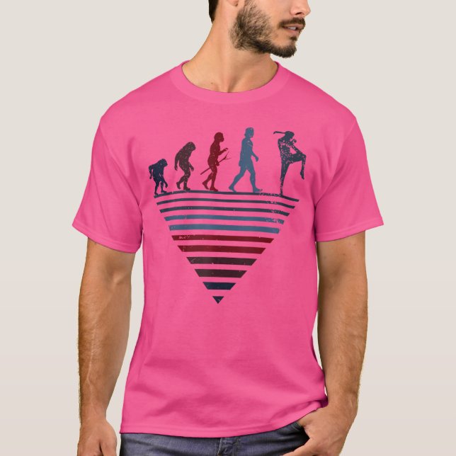T-shirt Combattants de l'évolution humaine Muay Thai (Devant)
