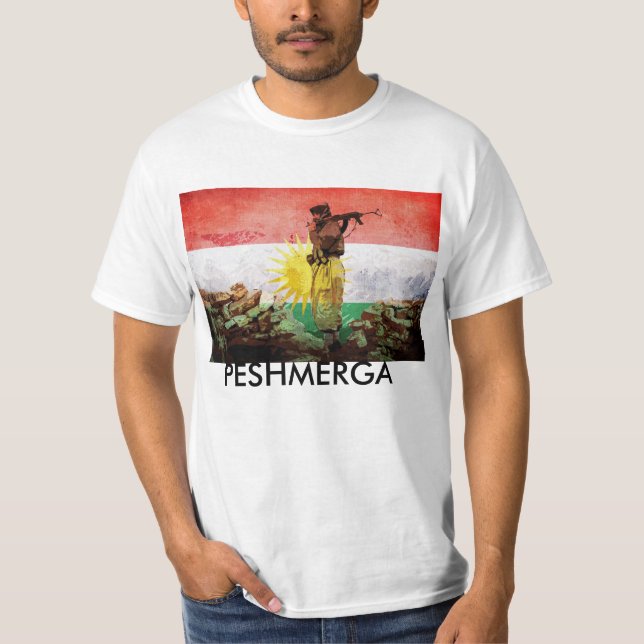 T-shirt COMBATTANTS KURDES de LIBERTÉ de Peshmerga (Devant)