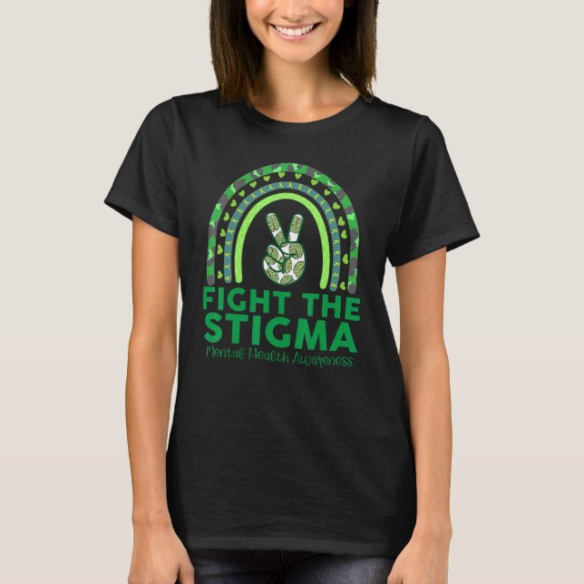 T-shirt Combattons la stigmatisation Mois de la sensibilis (Devant)