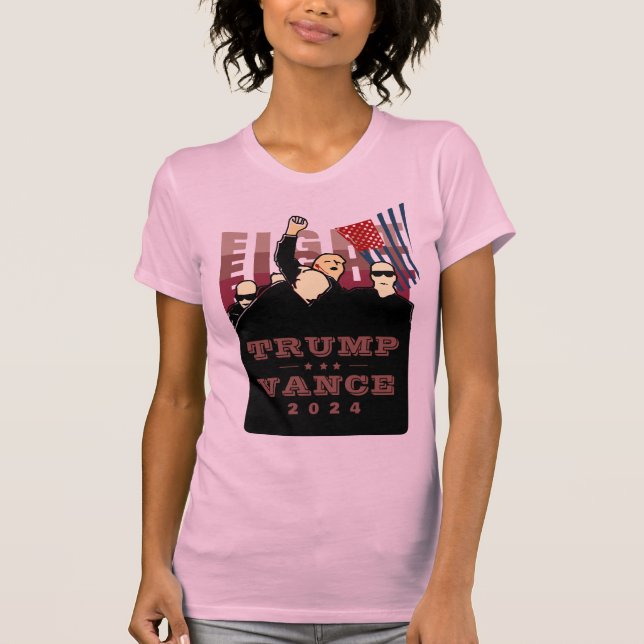 T-SHIRT COMBATTRE COMBATTRE TRUMP VANCE 2024 (Devant)