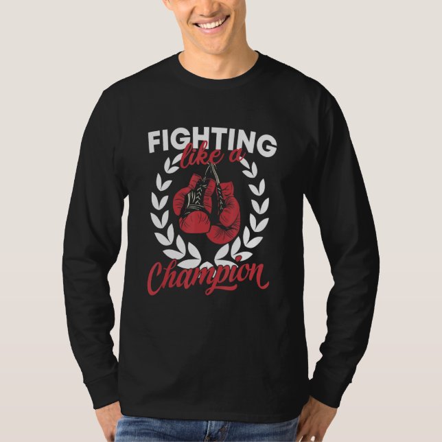 T-shirt Combattre Comme Un Champion Boxing Sport Club Divi (Devant)