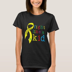 T-shirt Combattre comme un enfant Sensibilisation au cance