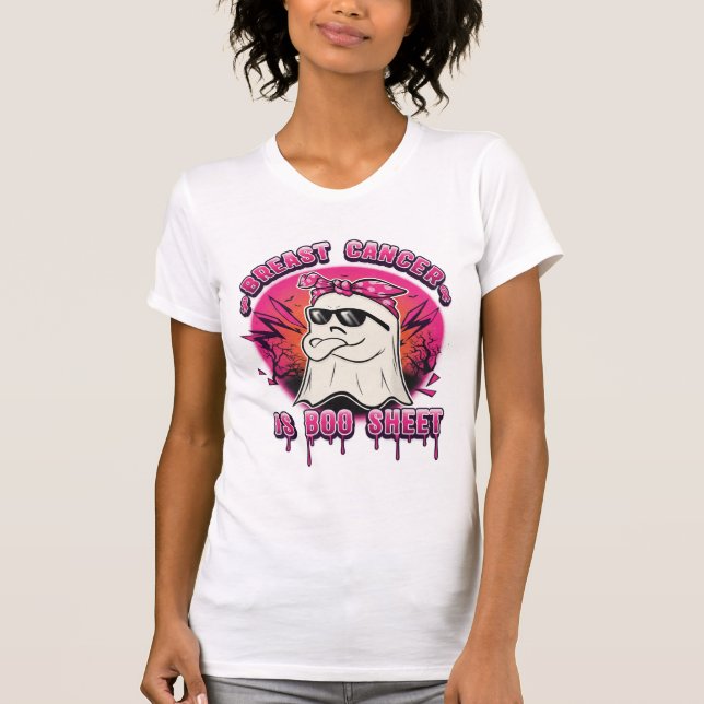 T-shirt Combattre comme un fantôme : Sensibilisation au ca (Devant)