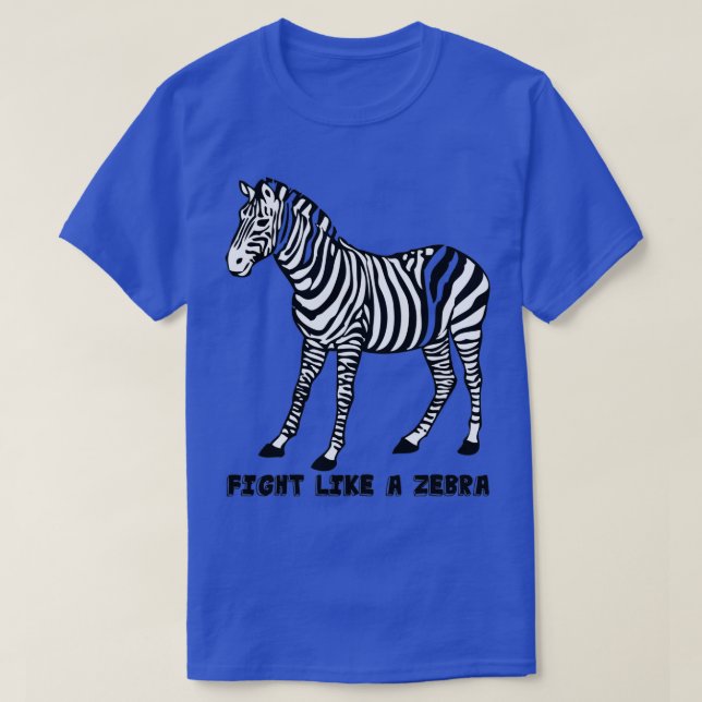 T-SHIRT COMBATTRE COMME UN ZEBRA EDS (Design devant)
