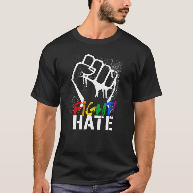 T-SHIRT COMBATTRE LA HAINE (Devant)