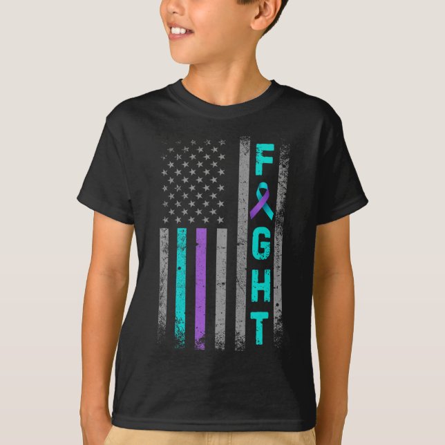T-shirt Combattre la prévention du suicide Sensibilisation (Devant)