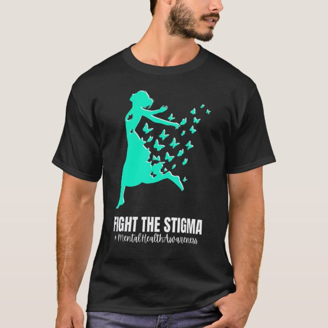 T-shirt Combattre La Stigmatisation Mois De La Sensibilisa (Devant)
