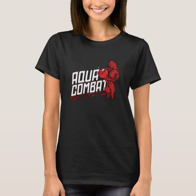 T-shirt Combattre le poisson Siamese Aqua Combat (Devant)