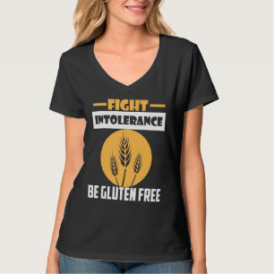 T-shirt Combattre l'intolérance être sans gluten Blé sans