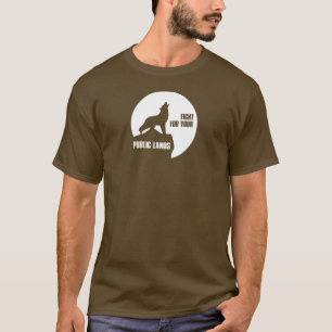 T-shirt Combattre Pour Votre Loup De Terres Publiques