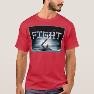 T-SHIRT COMBATTRE SUR NOIR