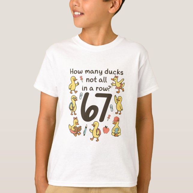 T-shirt Combien de canards pas tous alignés Drôle 67 Canar (Devant)