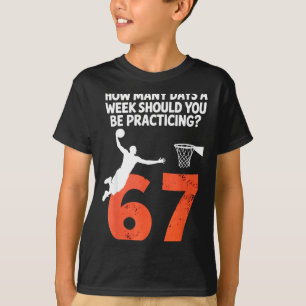 T-shirt Combien de jours Funny 67 Meme Entraînement de bas