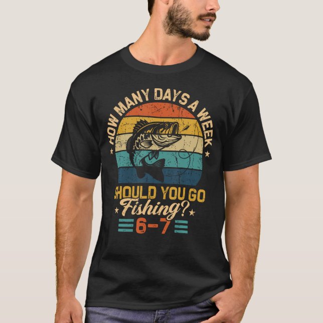 T-shirt Combien de jours par semaine devriez-vous aller à  (Devant)