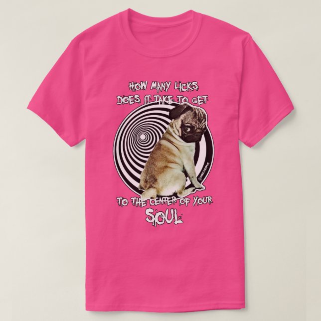 T-shirt Combien de lics faut-il (Design devant)