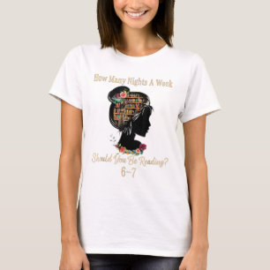 T-shirt Combien de nuits de lecture 67 Meme drôle Six Sept