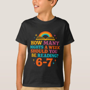 T-shirt Combien de nuits par semaine devriez-vous lire 67