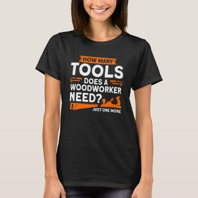 T-shirt Combien d'outils de menuiserie (Devant)