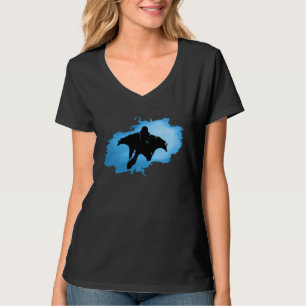 T-shirt Combinaison Aile Bleue pour Sauteur en Parachute W