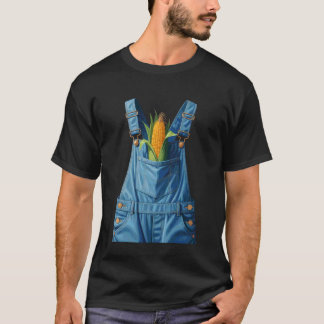 T-shirt Combinaison de ferme de maïs pour Halloween Costum