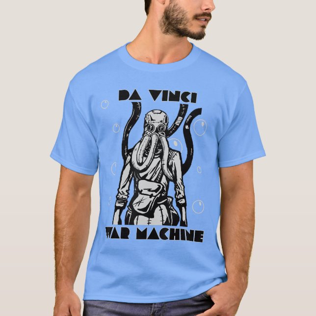 T-shirt Combinaison de plongée Renaissance Da Vinci Renais (Devant)