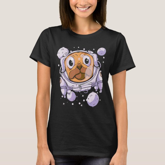 T-shirt Combinaison spatiale d'astronaute Planètes spatial (Devant)
