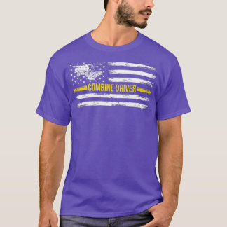 T-shirt Combine le conducteur de moissonneuse I American F