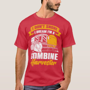 T-shirt Combiner un conducteur de moissonneuse agricole fe