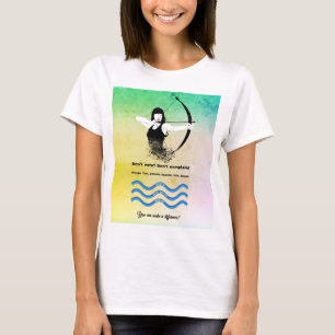 T-shirt Combo Femme Archer et voter la vague bleue