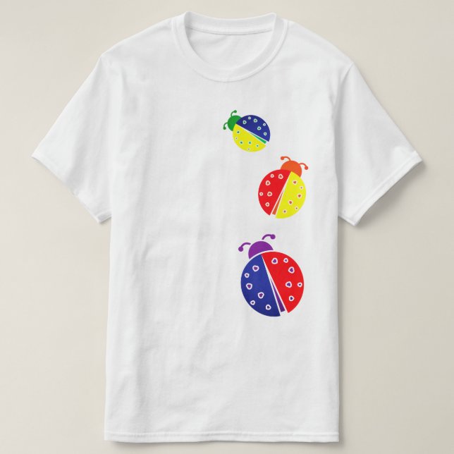 T-shirt combos couleur ladybug (Design devant)