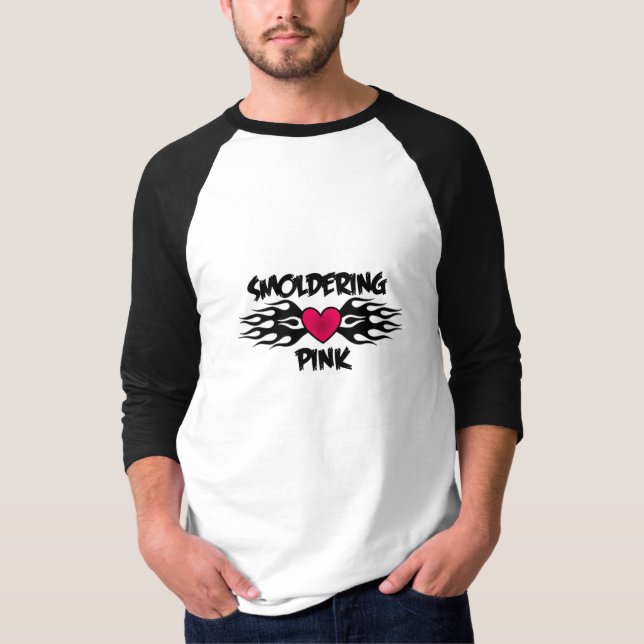 T-shirt Combustion lente Jersey rose (Devant)