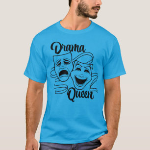 T-shirt Comédie Et Tragédie Théâtre Masques Drama Queen Bl