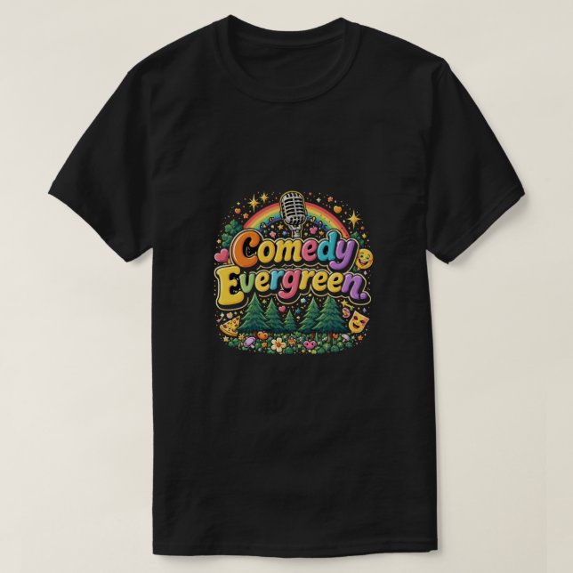 T-shirt Comedy Evergreen: Timeless Humor Retro Aesthetic (Design devant)
