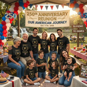 T-shirt Comémoratif 1776–2026 Patrimoine Américain 250e