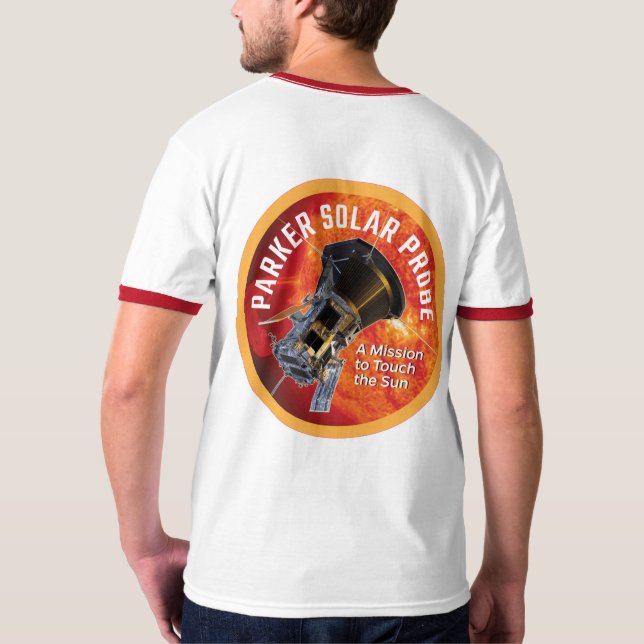 T-shirt Comet rouge de la sonde solaire Parker de la NASA (Dos)