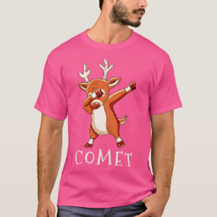 T-shirt COMET Santas Reindees Famille Correspondant Noël