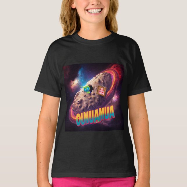 T-shirt comète spatiale oumuamua juste en train de passer  (Devant)