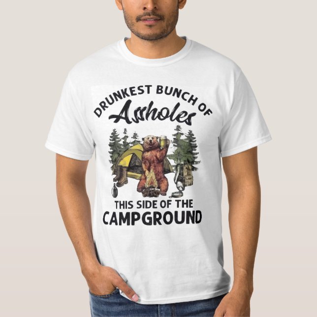 T-shirt Comground le plus ivre d'Asshols (Devant)