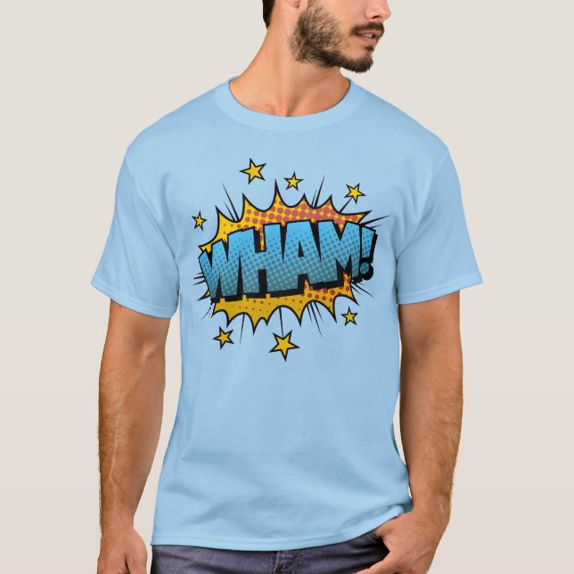 T-shirt Comic Book Art Wham Bubble (Devant)