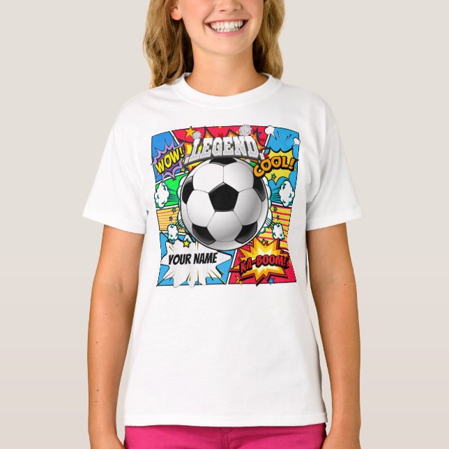 T-shirt Comic Book de football (Devant)