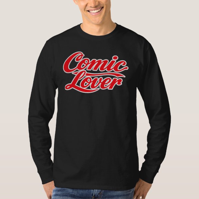 T-shirt Comic Book Lover Bold Design 3 (Devant)