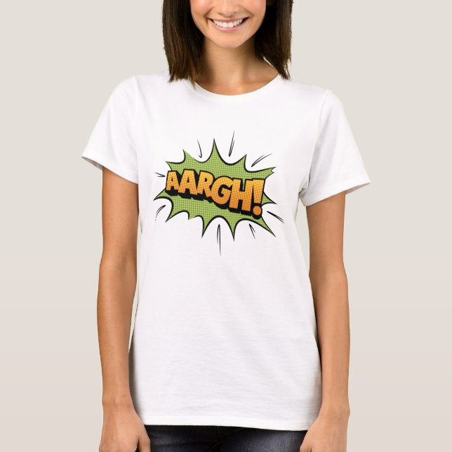 T-shirt Comic Book Sound Effect - grand ! Pop art (Devant)