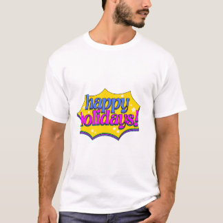T-shirt Comic Book Style Joyeux vacances