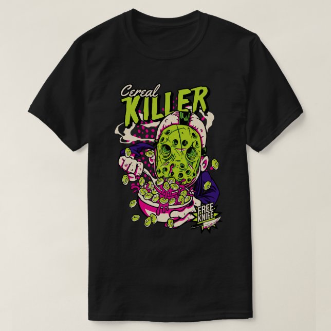 T-shirt Comic Cereal Killer Céréale boîte Céréale drôle Ho (Design devant)